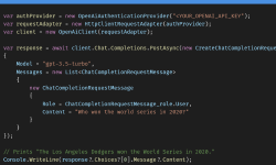 Featured image of post Generate a custom C# ChatGPT API client in minutes with Kiota
