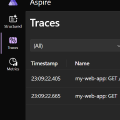 .NET Aspire dashboard is the best tool to visualize your OpenTelemetry data during local development