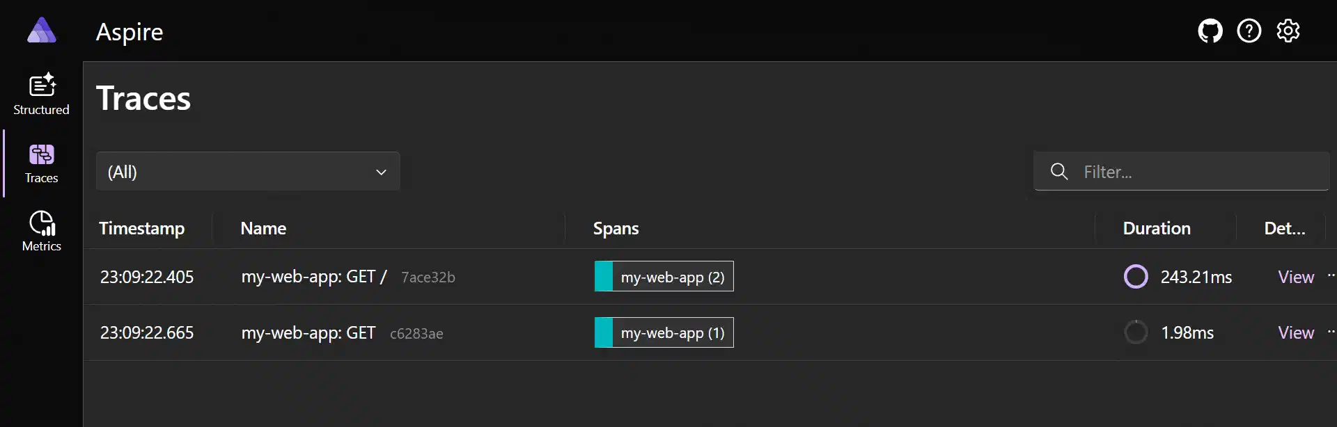 Featured image of post .NET Aspire dashboard is the best tool to visualize your OpenTelemetry data during local development