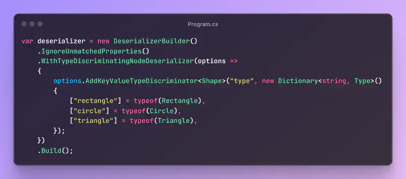 Featured image of post Polymorphic deserialization with YamlDotNet