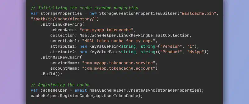 Featured image of post Secure cross-platform and file-based token cache for MSAL.NET